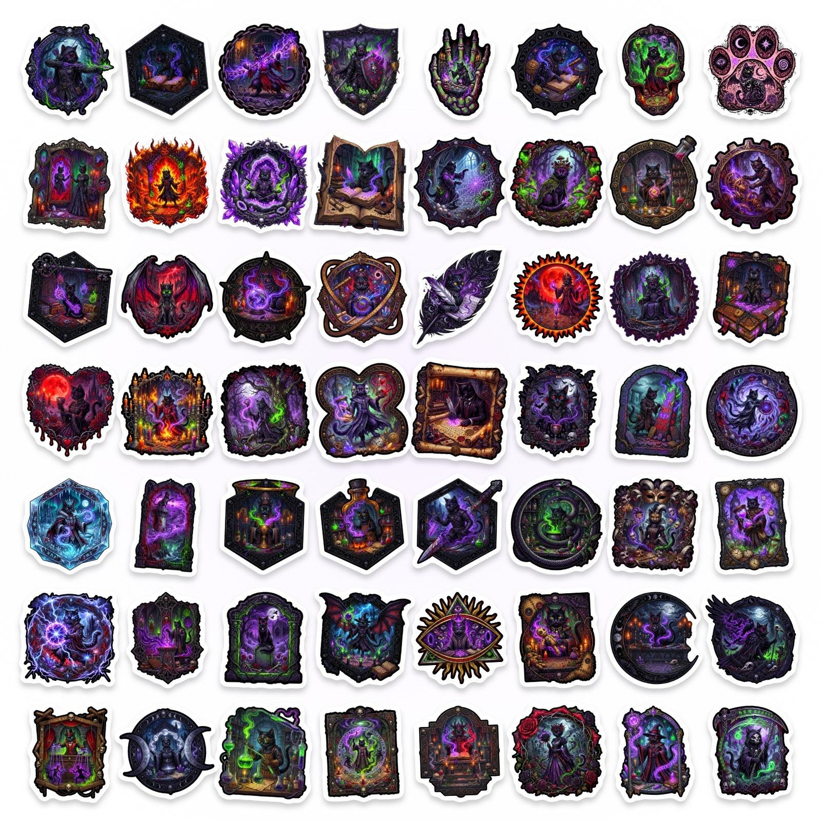 50 Dark Magic Mystery Stickers Fantasy Witchcraft Totem Hand Account Material Decorative Stickers
50 Dark Magic Mystery Stickers Fantasy Witchcraft Totem Hand Account Material Decorative Stickers