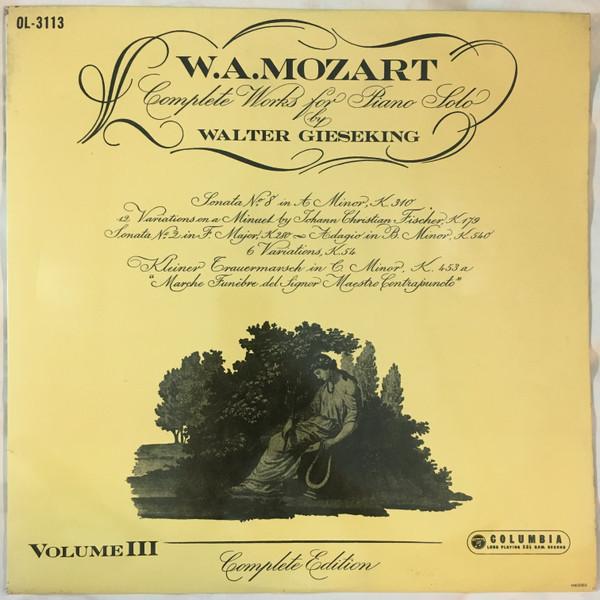 LP Record WOLFGANG AMADEUS MOZART - WALTER GI - Complete Works For Piano Solo, Volu OL3113 COLUMBIA 1960 Japan Classical Used
LP Record WOLFGANG AMADEUS MOZART - WALTER GI - Complete Works For Piano Solo, Volu OL3113 COLUMBIA 1960 Japan Classical Used