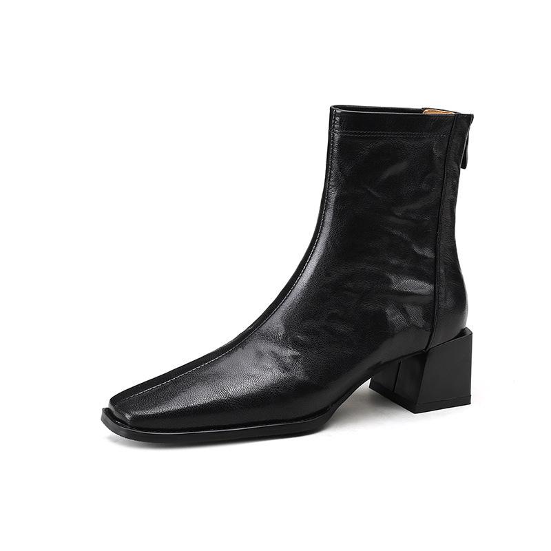 Square Heel Middle Heel Back Zipper Temperament Black Short Boots Women s French Versatile Commuter Naked Boots British Martin Boots 40 чорний
Square Heel Middle Heel Back Zipper Temperament Black Short Boots Women s French Versatile Commuter Naked Boots British Martin Boots 40 чорний