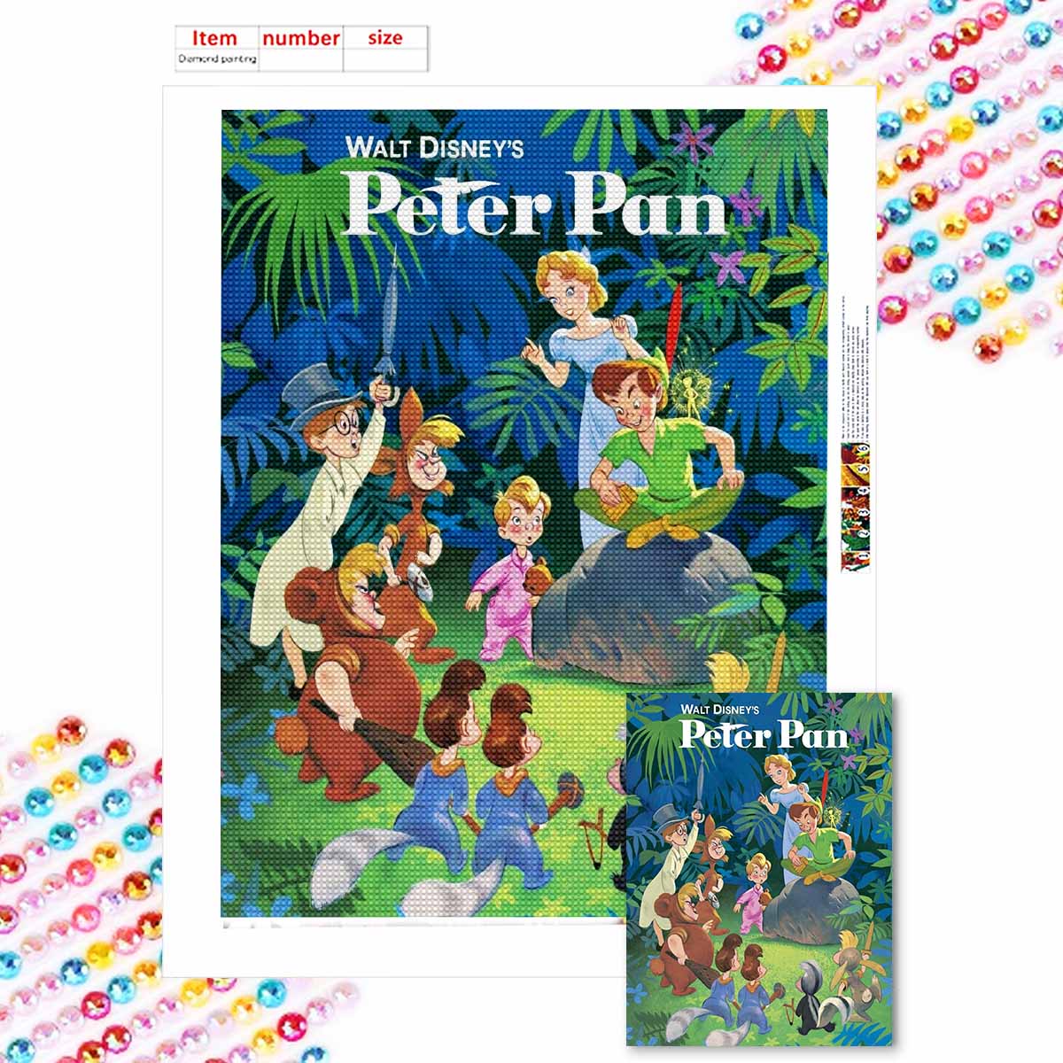 5D Алмазная живопись своими руками Питер Пэн Полная выкладка Стразы Мозаика Вышивка Изделия ручной работы Домашний декор Подарок Round 20x30cm
5D Алмазная живопись своими руками Питер Пэн Полная выкладка Стразы Мозаика Вышивка Изделия ручной работы Домашний декор Подарок Round 20x30cm
