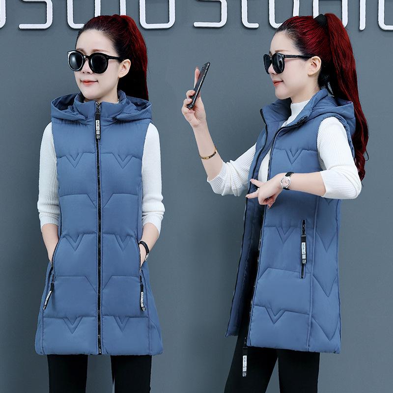 2024 New Autumn/Winter Slim Fit Mid-Length Down Cotton Vest with Detachable Hood for Women 2XL
2024 New Autumn/Winter Slim Fit Mid-Length Down Cotton Vest with Detachable Hood for Women 2XL