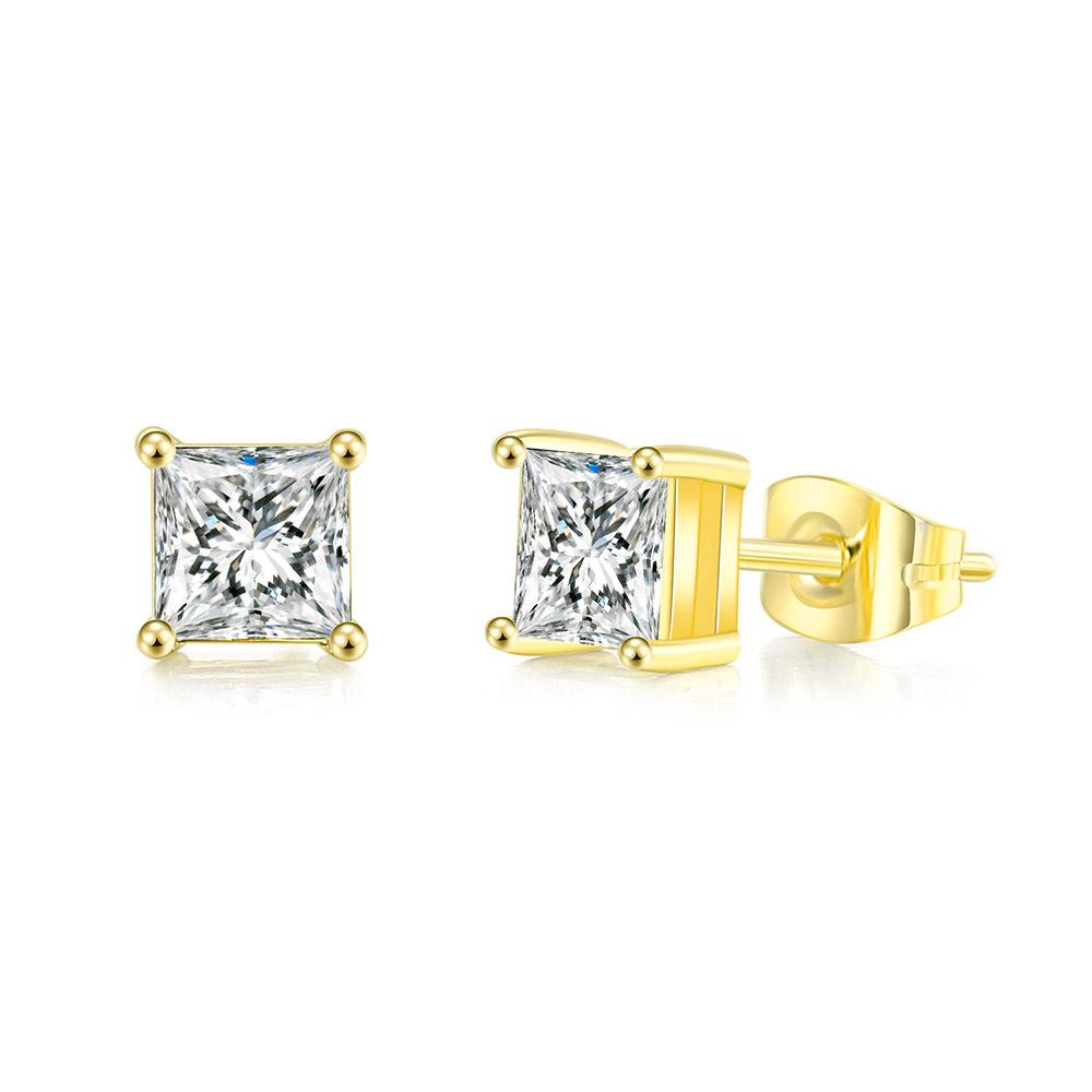 Popular Square Zircon Stud Earrings For Men Women Classic Everything Matching Ear Accessories Jewelry aretes de mujer 3mm
Popular Square Zircon Stud Earrings For Men Women Classic Everything Matching Ear Accessories Jewelry aretes de mujer 3mm