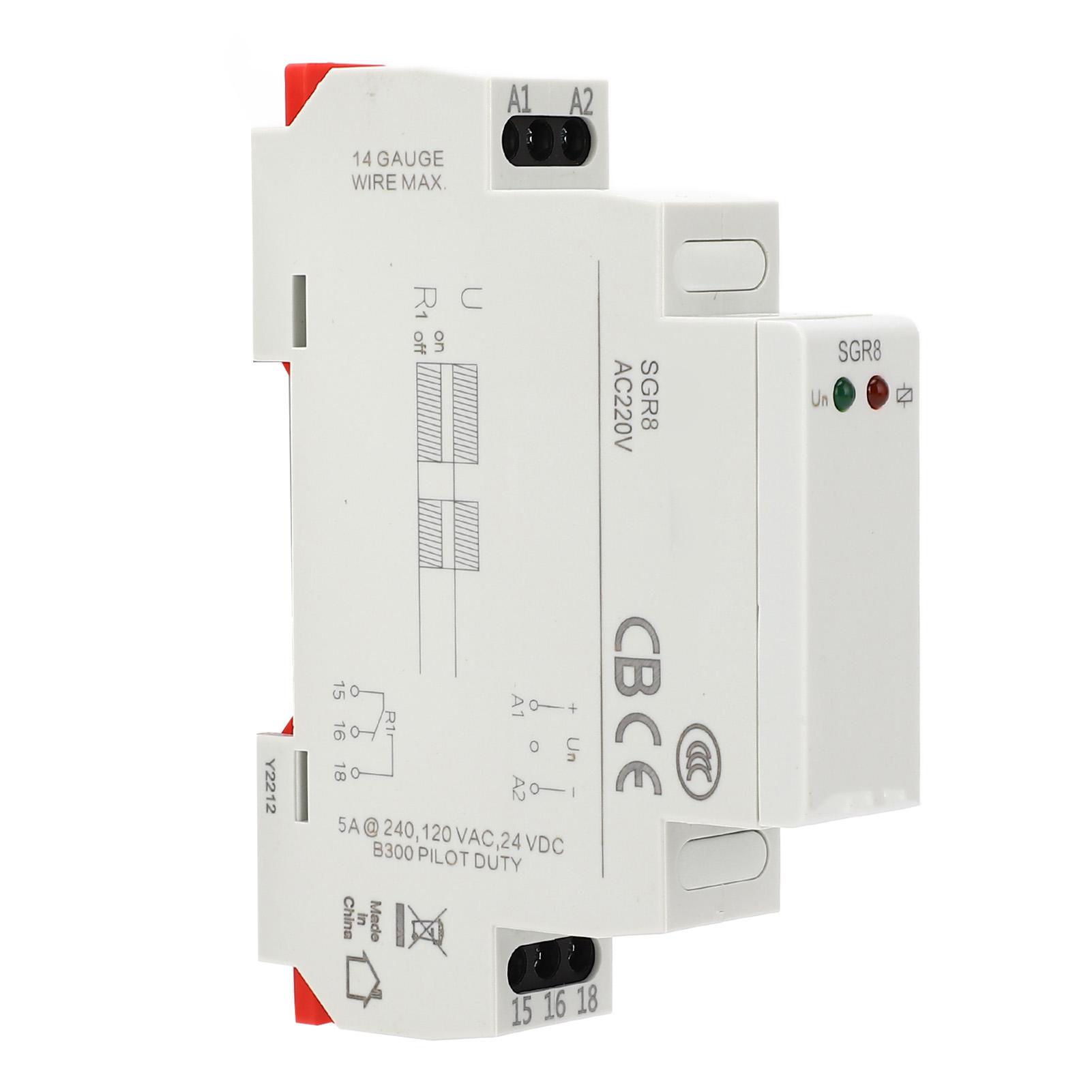 Intermediate Relay Auxiliary Circuit Relay 5A 16A 12‑240V AC DC with LED Indicator for Safety
Intermediate Relay Auxiliary Circuit Relay 5A 16A 12‑240V AC DC with LED Indicator for Safety