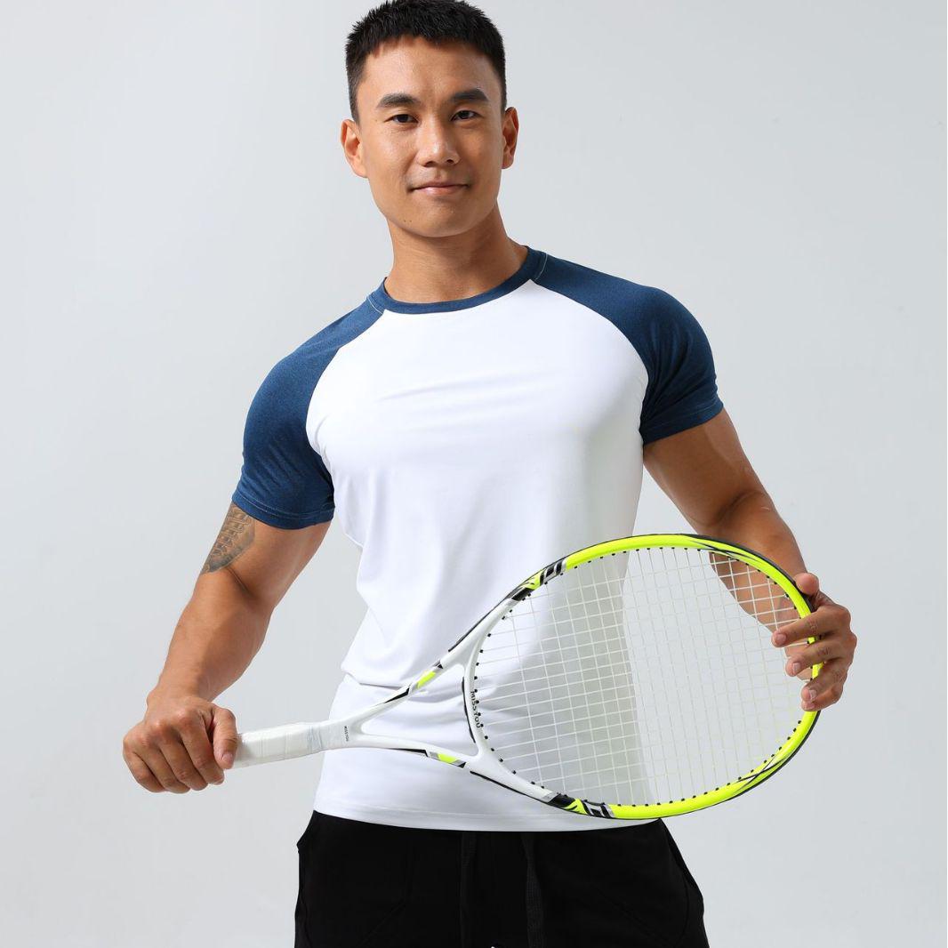 Мужская облегающая спортивная футболка с коротким рукавом и контрастной строчкой 2XL
Мужская облегающая спортивная футболка с коротким рукавом и контрастной строчкой 2XL