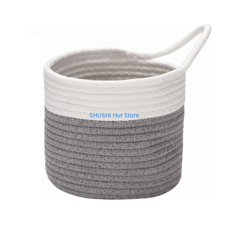 Garage/Cabinets/Closet Small Woven Cotton Rope Basket Home Decor D57B
Garage/Cabinets/Closet Small Woven Cotton Rope Basket Home Decor D57B