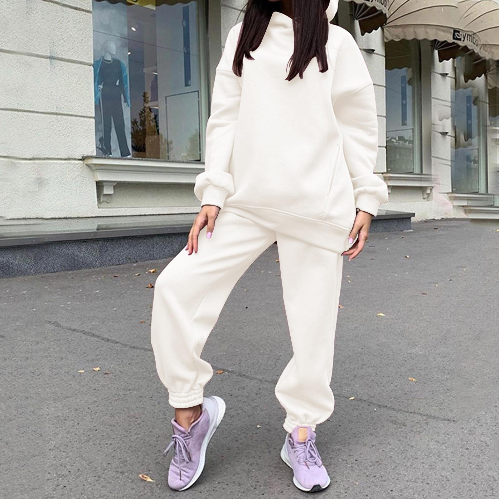 2 шт. Женский спортивный костюм Комплекты для бега Свитшот Брюки White XL
2 шт. Женский спортивный костюм Комплекты для бега Свитшот Брюки White XL
