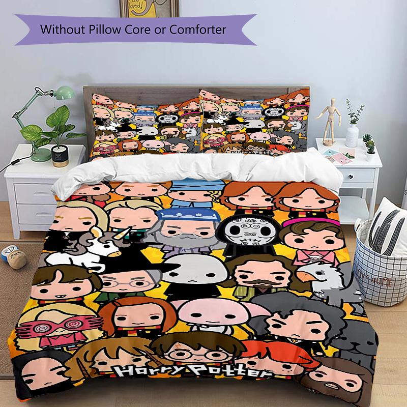 3pcs Harry Potter s Friends and Foes Bedding Set 1 Soft Quilt Cover + 2 Pillowcases, Suitable for All Seasons.H051 135x200cm
3pcs Harry Potter s Friends and Foes Bedding Set 1 Soft Quilt Cover + 2 Pillowcases, Suitable for All Seasons.H051 135x200cm