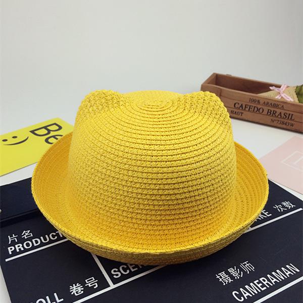Boys Cap Girls Sun Hat Summer Children Panama Sun Hat Children Ear Decoration Sun Hat Solid Kid Floppy Panama Hat 2-6 years old
Boys Cap Girls Sun Hat Summer Children Panama Sun Hat Children Ear Decoration Sun Hat Solid Kid Floppy Panama Hat 2-6 years old