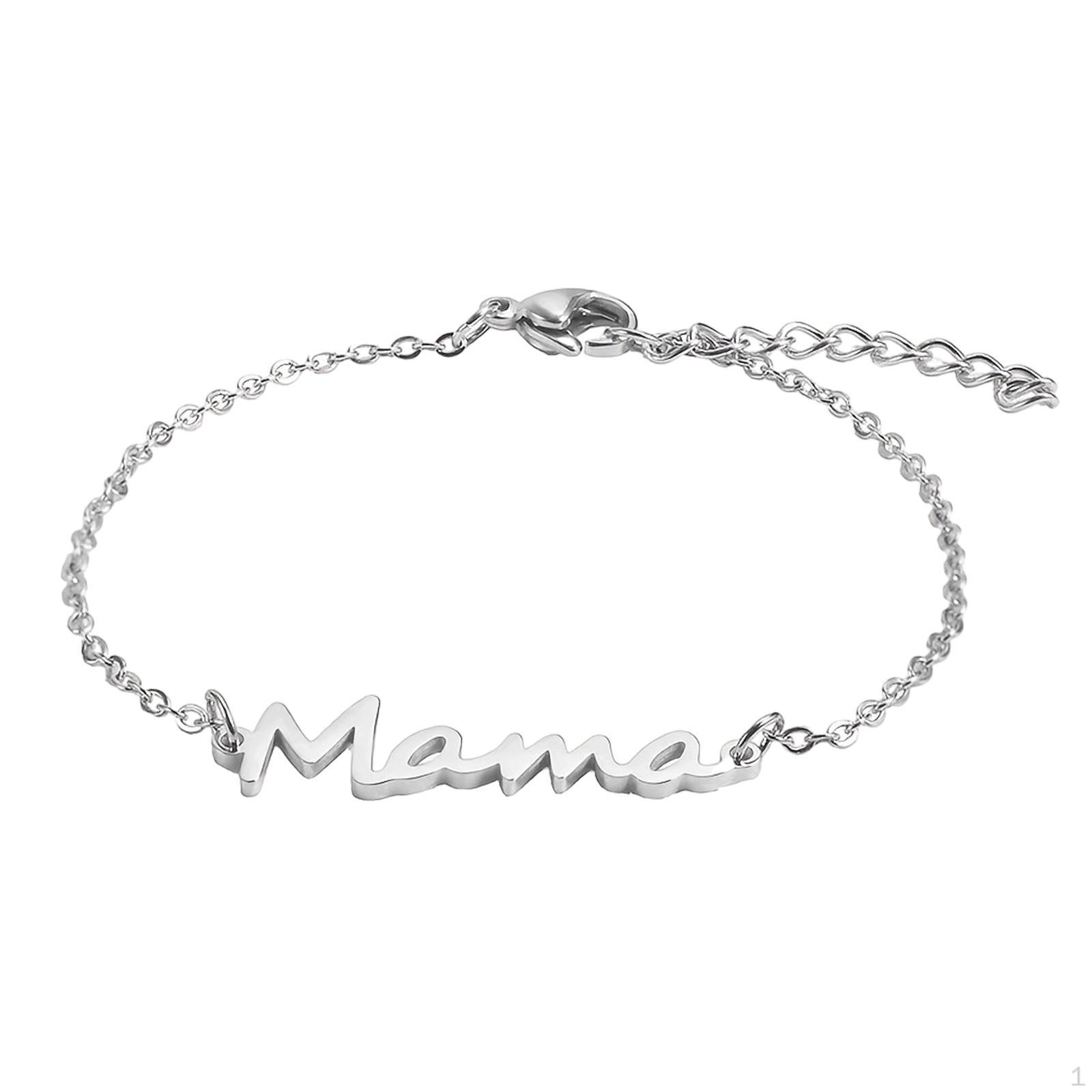 Браслет на День матери, подвесные браслеты с надписью «Мама», женские браслеты на День Благодарения серебряный
Браслет на День матери, подвесные браслеты с надписью «Мама», женские браслеты на День Благодарения серебряный