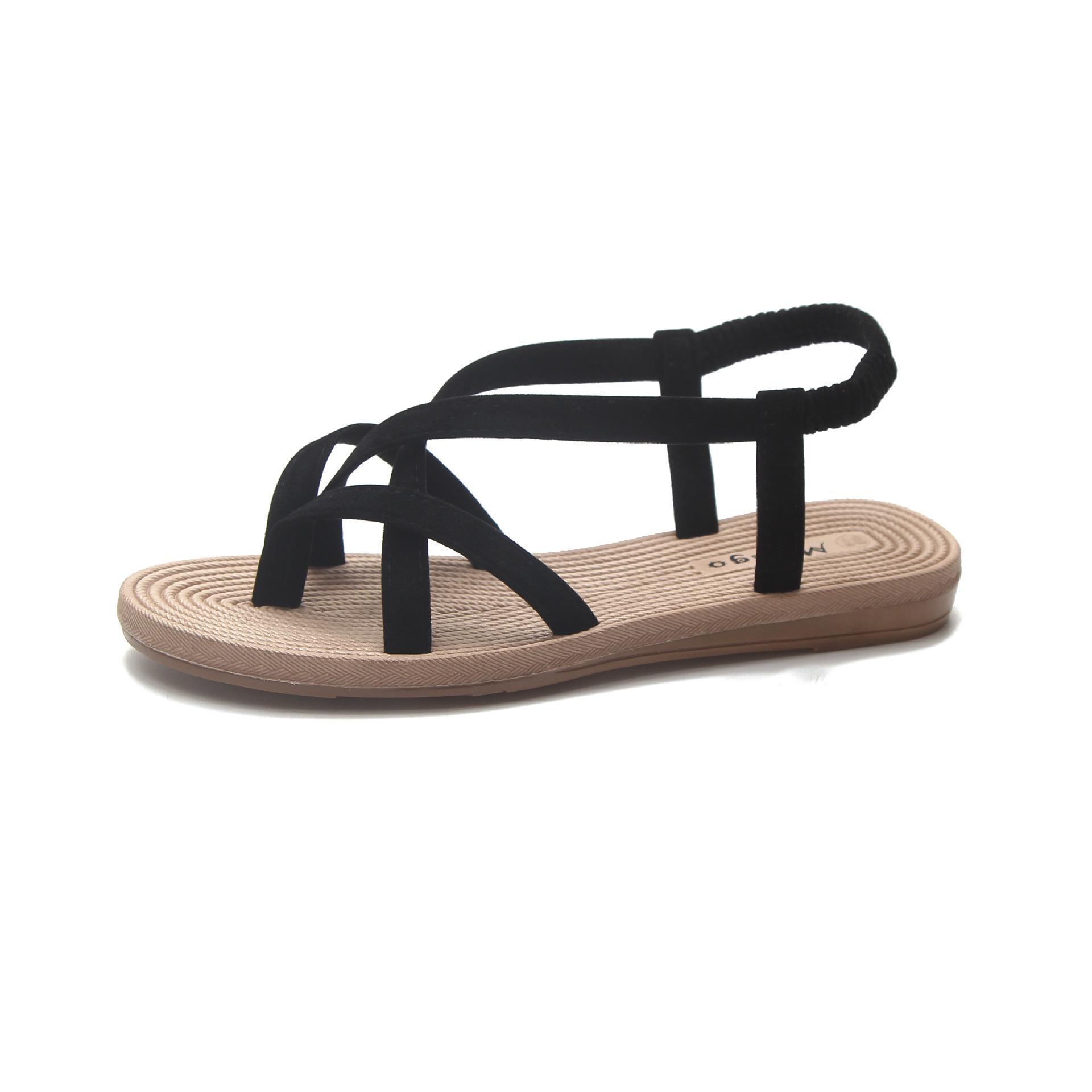 Korean version of fashion flat toe sandals summer 2019 new beach flat toe cover versatile, student women s sandals 40
Korean version of fashion flat toe sandals summer 2019 new beach flat toe cover versatile, student women s sandals 40