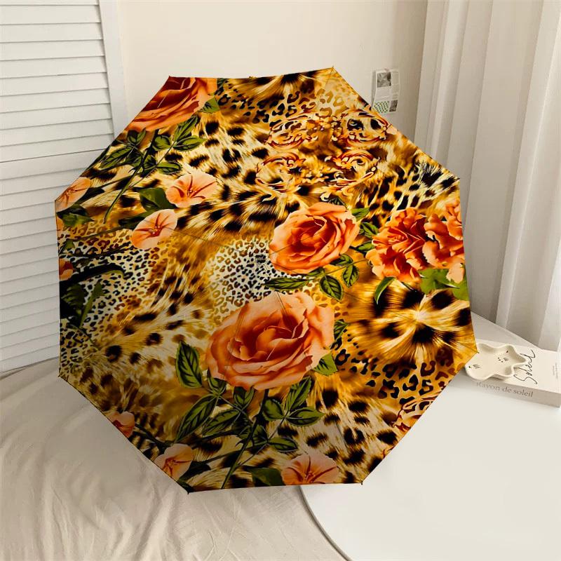 1PC Leopard Print Flowers Umbrella-8-Rib Reinforced Portable Folding Travel Suitable for All Seasons Outdoor Daily Use -J0417
1PC Leopard Print Flowers Umbrella-8-Rib Reinforced Portable Folding Travel Suitable for All Seasons Outdoor Daily Use -J0417