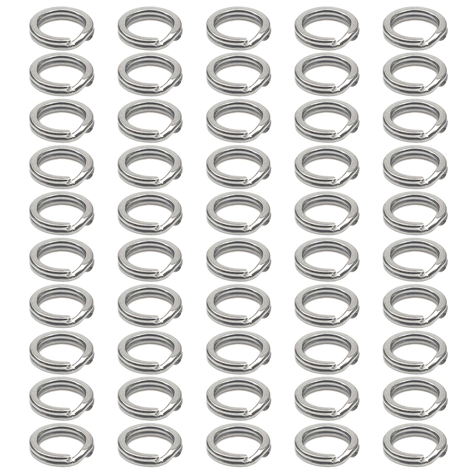 50Pcs Fishing Lures Connector Round Circle Split Rings Assorted Fishing Split Rings Stainless Steel Fishing Tackle Rings
50Pcs Fishing Lures Connector Round Circle Split Rings Assorted Fishing Split Rings Stainless Steel Fishing Tackle Rings