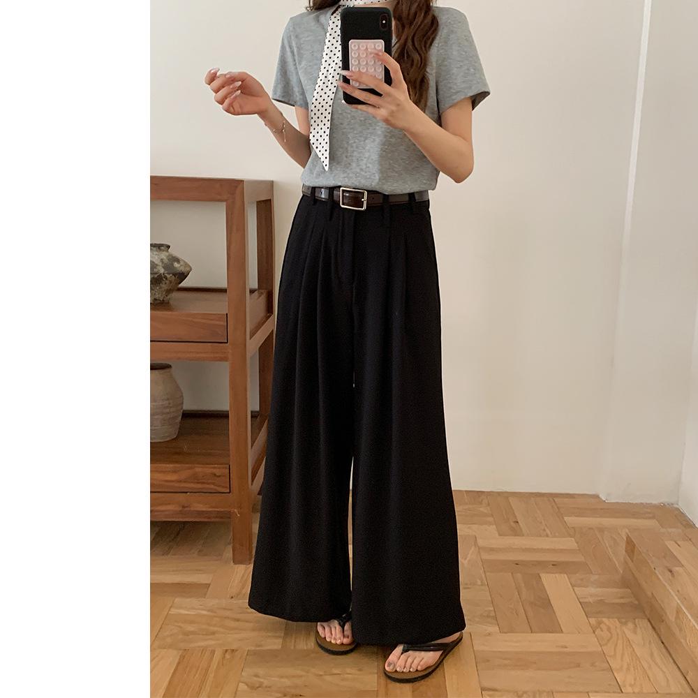 Women s High-Waisted Wide-Leg Suit Pants with Belt - Spring/Summer Casual Drape Extra Large чорний
Women s High-Waisted Wide-Leg Suit Pants with Belt - Spring/Summer Casual Drape Extra Large чорний