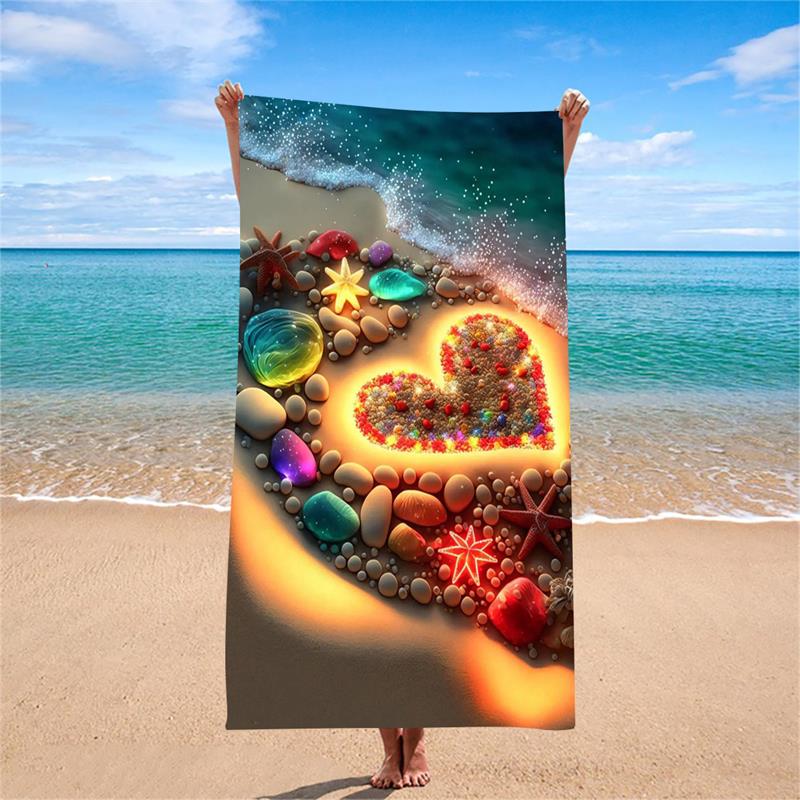1PC Glowing Heart Beach Towel, Oversized Sandproof Towel for Women & Vacation W30*H60(CM)
1PC Glowing Heart Beach Towel, Oversized Sandproof Towel for Women & Vacation W30*H60(CM)