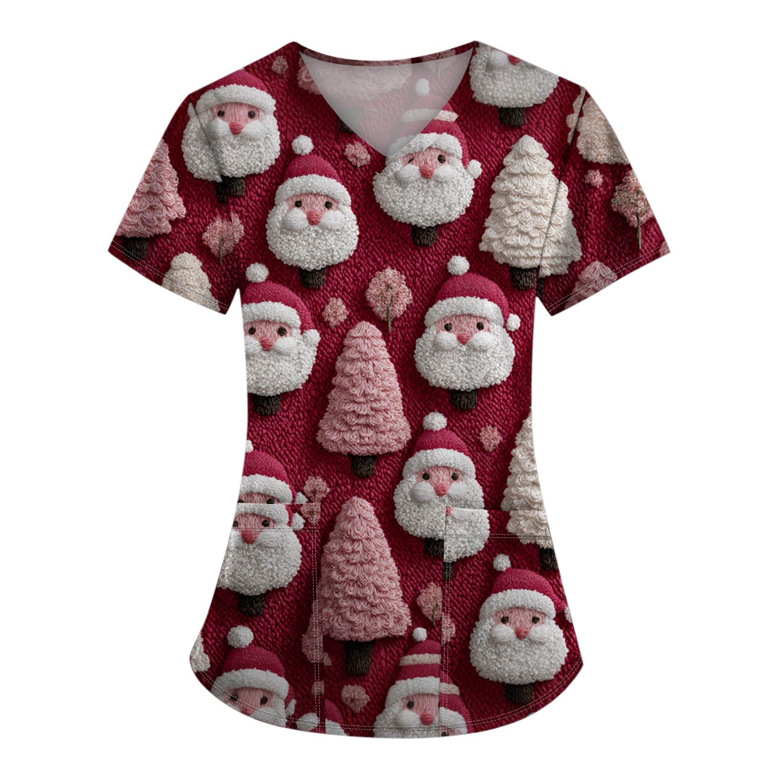 Женские топы с короткими рукавами и v-образным вырезом с рождественским принтом, рабочая блузка с карманами M розовый
Женские топы с короткими рукавами и v-образным вырезом с рождественским принтом, рабочая блузка с карманами M розовый