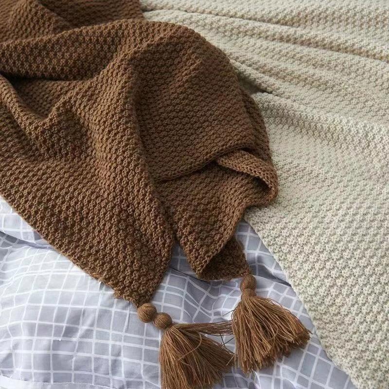 Nap Blanket Warm Knitted Blanket with Tassel Solid Color Sofa Cover Soft Throw Blanket for Bed Portable Breathable Shawl Peitto 1PC-110x150cm кавовий
Nap Blanket Warm Knitted Blanket with Tassel Solid Color Sofa Cover Soft Throw Blanket for Bed Portable Breathable Shawl Peitto 1PC-110x150cm кавовий