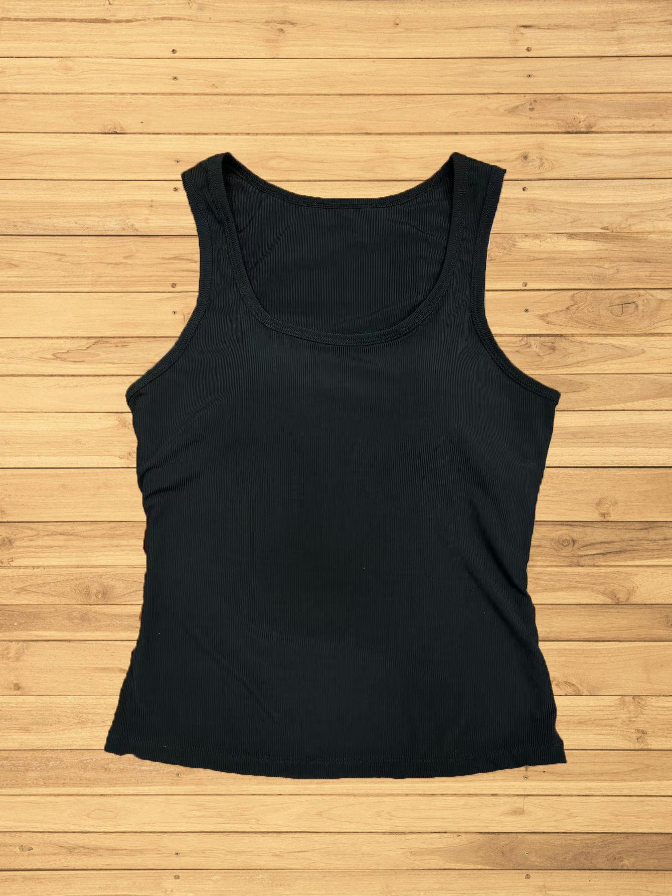 Big U-neck wide shoulder sling vest with chest pad large size casual inside sleeveless top s (european code) чёрный
Big U-neck wide shoulder sling vest with chest pad large size casual inside sleeveless top s (european code) чёрный