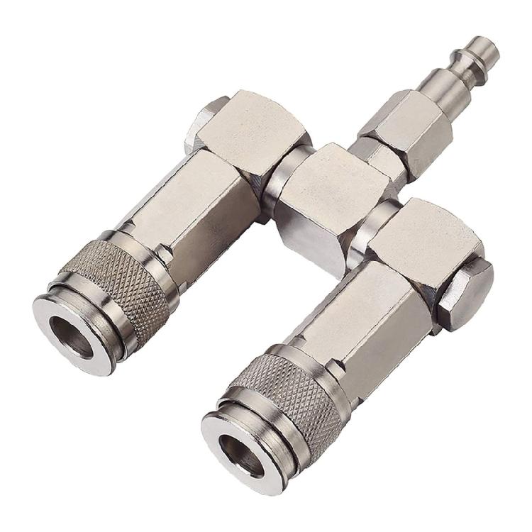 Swivel-360Degrees Connectors Air Compressor Accessory-Fittings 2-Way Air-Hose 1
Swivel-360Degrees Connectors Air Compressor Accessory-Fittings 2-Way Air-Hose 1