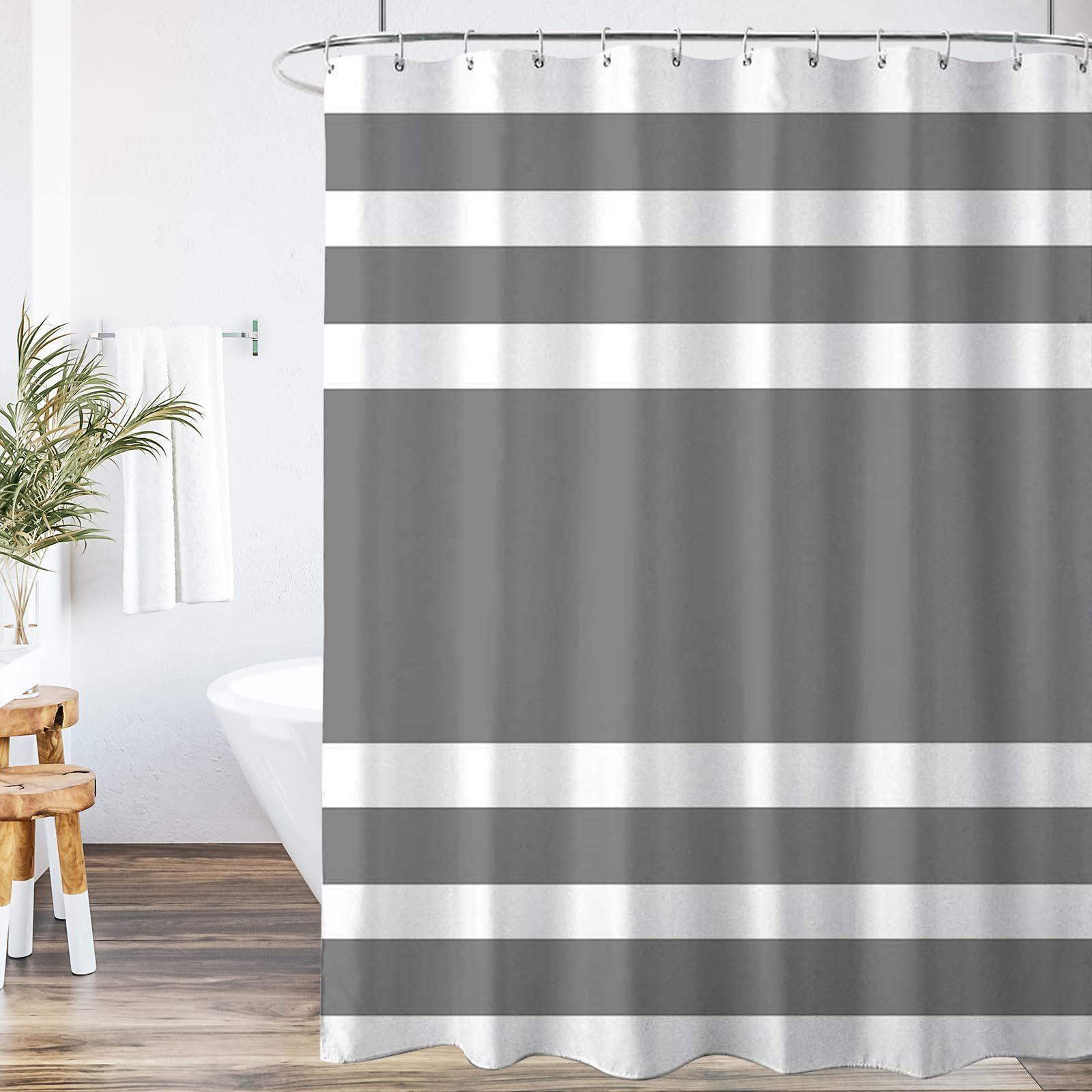 Gray And White Striped Shower Curtain Modern Bathroom Decor Minimalist Design Waterproof Bath Curtain Home Kitchen Accessory W60H190(CM)-1 Pcs
Gray And White Striped Shower Curtain Modern Bathroom Decor Minimalist Design Waterproof Bath Curtain Home Kitchen Accessory W60H190(CM)-1 Pcs