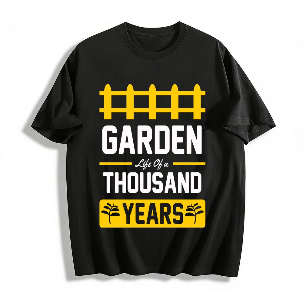 Garden Themed Fence Print Casual T Shirt For Millennium Vibe Pure cotton T-shirt XXS
Garden Themed Fence Print Casual T Shirt For Millennium Vibe Pure cotton T-shirt XXS