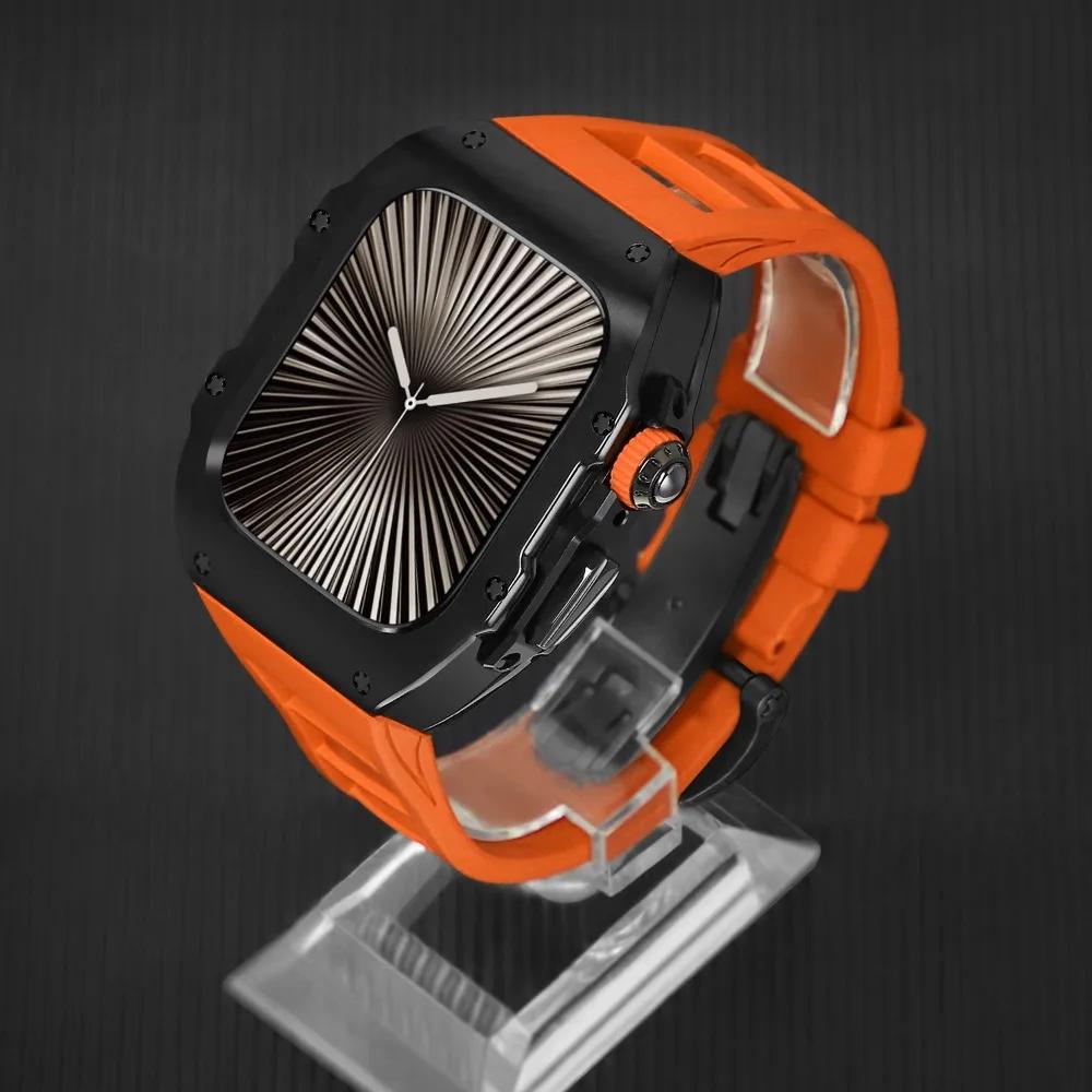 Набір ремінців з нержавіючої сталі+фторкаучуку для Apple Watch Ultra 3 2 1 49 мм Розкішний комплект для модифікації для iwatch Серії 11 10 46 мм 42 мм Series 11 10 42mm
Набір ремінців з нержавіючої сталі+фторкаучуку для Apple Watch Ultra 3 2 1 49 мм Розкішний комплект для модифікації для iwatch Серії 11 10 46 мм 42 мм Series 11 10 42mm