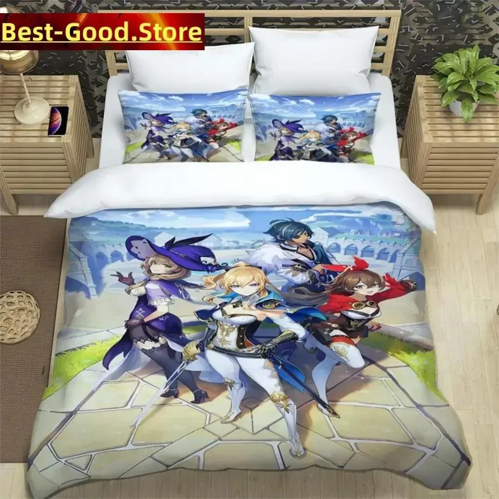 Comforter Genshin Impact Printed Polyester Bedding Set For Boys And Girls Three Piece Comfortable Soft Couple Gift Bedding Sets Comforter (quilt)-EU Single(135*200cm)3pcs
Comforter Genshin Impact Printed Polyester Bedding Set For Boys And Girls Three Piece Comfortable Soft Couple Gift Bedding Sets Comforter (quilt)-EU Single(135*200cm)3pcs