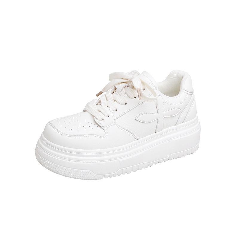 Grape mother of the same style, showing long legs and reducing age, round head lace-up board shoes, thick soles increase height, leather little whit 35
Grape mother of the same style, showing long legs and reducing age, round head lace-up board shoes, thick soles increase height, leather little whit 35