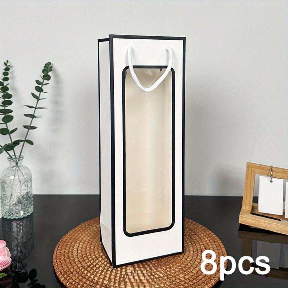 8 шт. Подарочный пакет с ручкой и прозрачным окошком Крафт-бумажные сумки-тоут Цветочная сумочка Пакеты для угощений для вина Подарочный пакет для букета Пакет для подарочной упаковки для свадебной вечеринки 8pcs 12.5*8.5*36㎝ белый
8 шт. Подарочный пакет с ручкой и прозрачным окошком Крафт-бумажные сумки-тоут Цветочная сумочка Пакеты для угощений для вина Подарочный пакет для букета Пакет для подарочной упаковки для свадебной вечеринки 8pcs 12.5*8.5*36㎝ белый