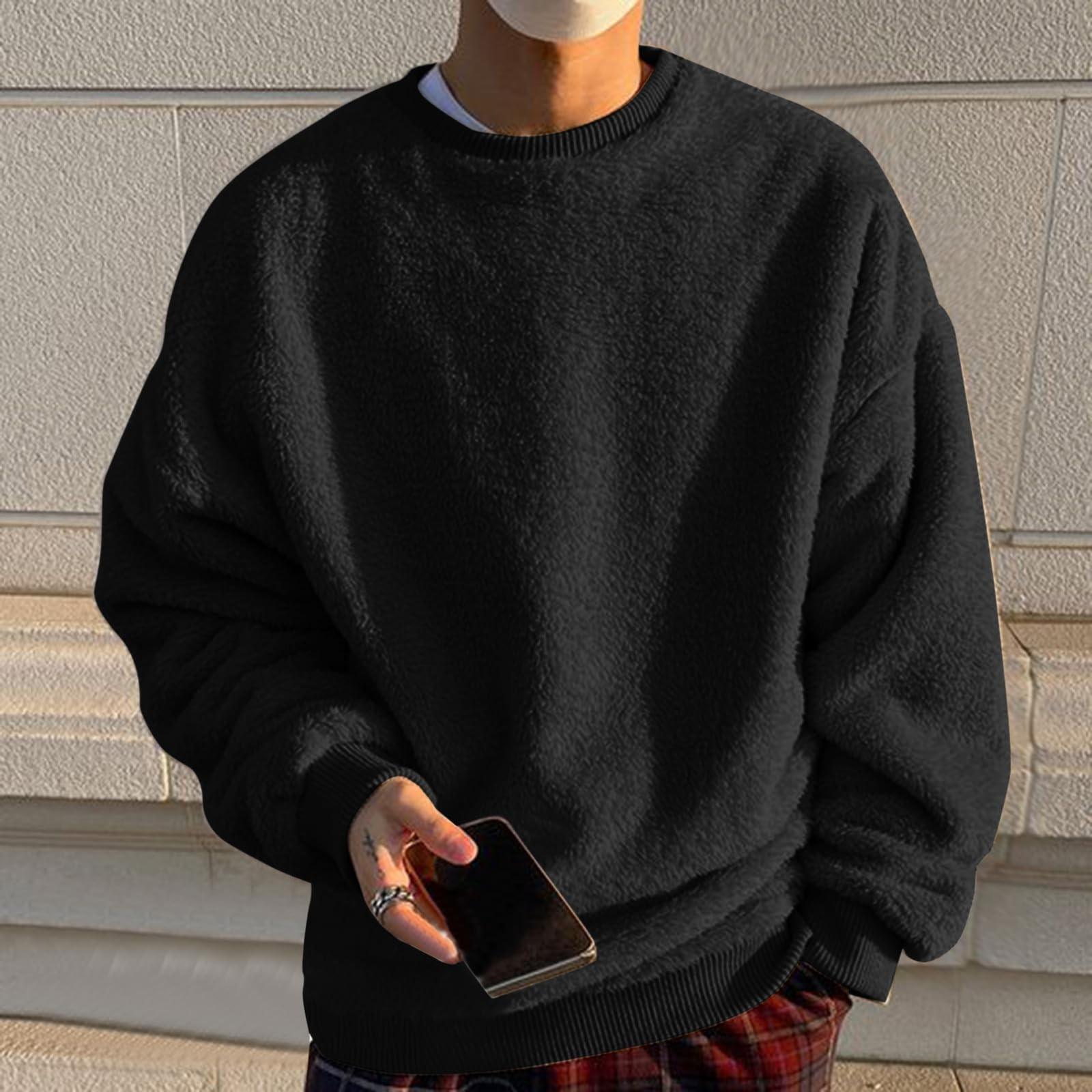 Толстовки для мужчин с длинным рукавом из флиса, повседневные, пушистые, с круглым вырезом, теплые, зимние XXXL чёрный
Толстовки для мужчин с длинным рукавом из флиса, повседневные, пушистые, с круглым вырезом, теплые, зимние XXXL чёрный