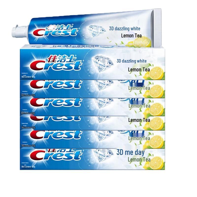 Crest 3D White Lemon Tea Fresh Toothpaste
Crest 3D White Lemon Tea Fresh Toothpaste