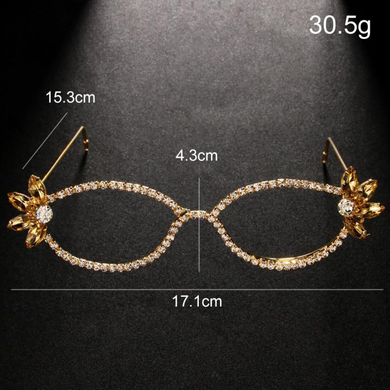 Square Rhinestones Glasses Frame Lensless Color Splicing Funny Street Photography Party Accessories silver
Square Rhinestones Glasses Frame Lensless Color Splicing Funny Street Photography Party Accessories silver