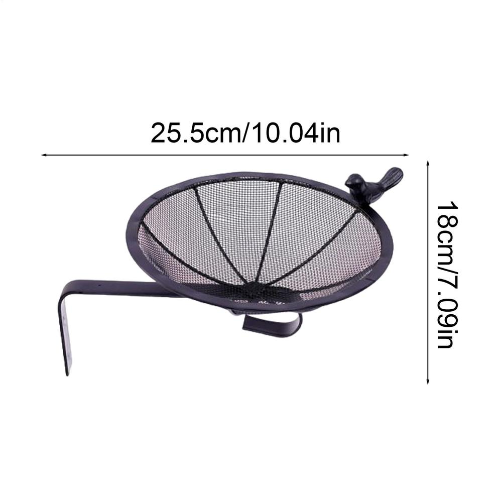 Outdoor Bird Feeder Outside Wild Bird Feeding Station Animals Dining Weatherproof Heavy Duty Metal Mesh For Yard Balcony Railing чорний
Outdoor Bird Feeder Outside Wild Bird Feeding Station Animals Dining Weatherproof Heavy Duty Metal Mesh For Yard Balcony Railing чорний