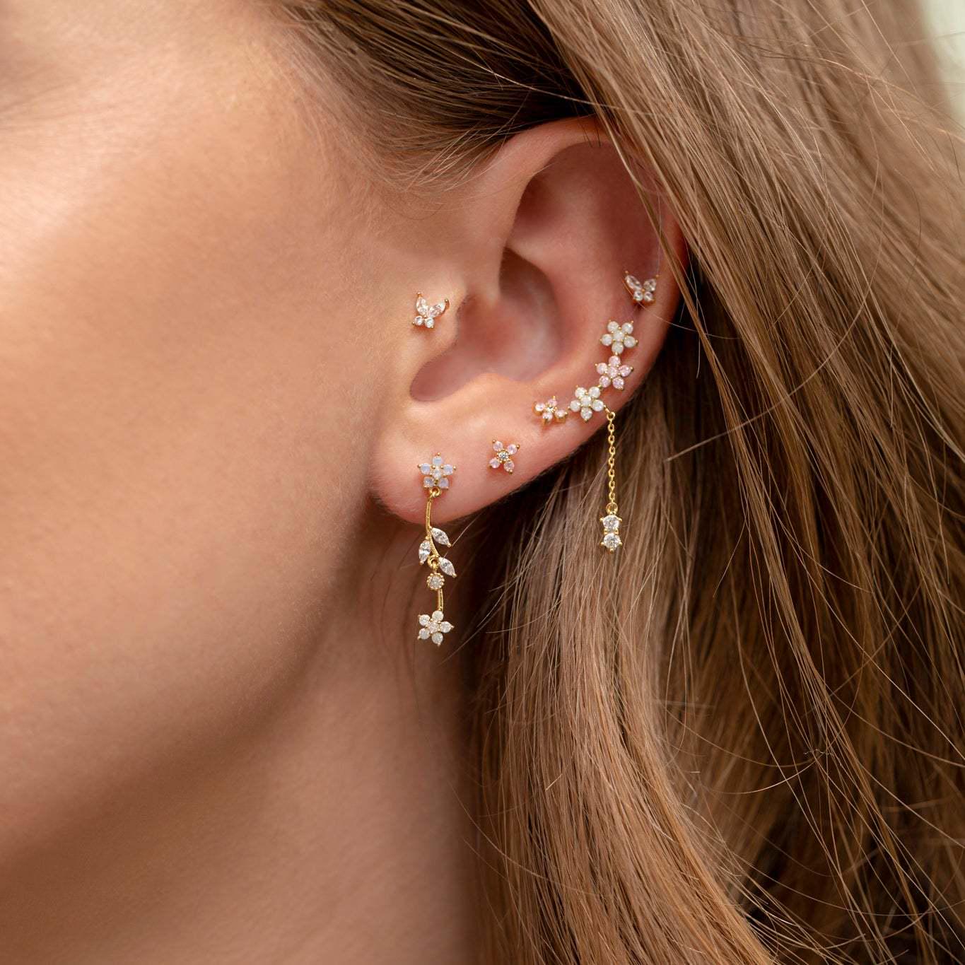 Colorful Flower & Butterfly Zircon Earrings: 925 Sterling Silver, Niche Design for Women
Colorful Flower & Butterfly Zircon Earrings: 925 Sterling Silver, Niche Design for Women