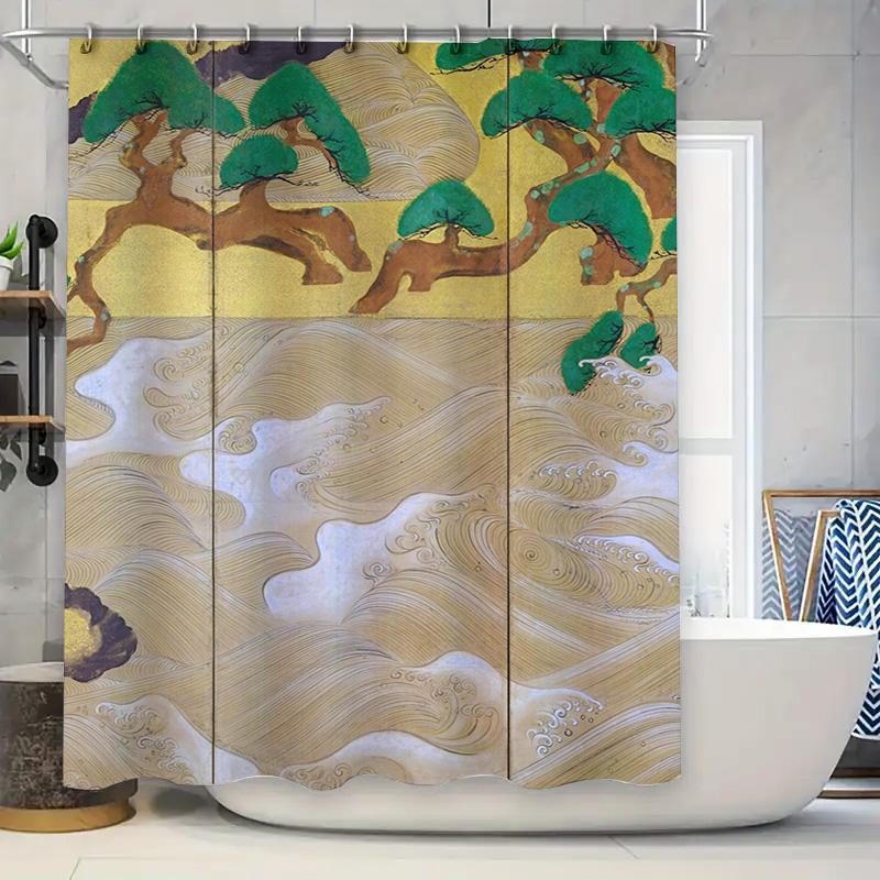 Luxurious Japanese-Inspired Shower Curtain With Hand-Painted Flowers: Modern Bathroom Decor For Home Decoration 60 X 72 Inch Gol 90x180cm
Luxurious Japanese-Inspired Shower Curtain With Hand-Painted Flowers: Modern Bathroom Decor For Home Decoration 60 X 72 Inch Gol 90x180cm