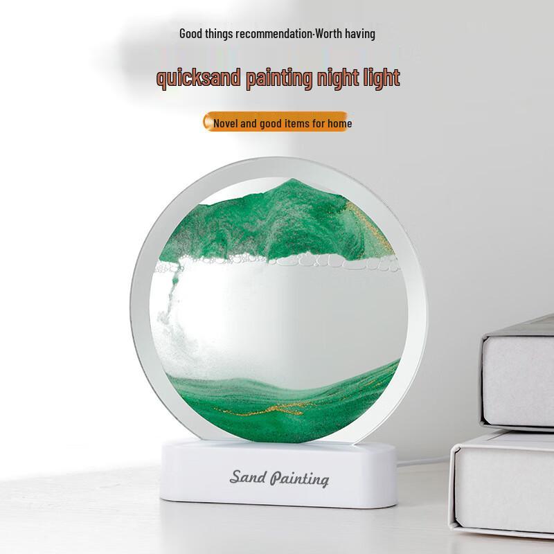 Round USB Moving Sand Art Night Light
Round USB Moving Sand Art Night Light