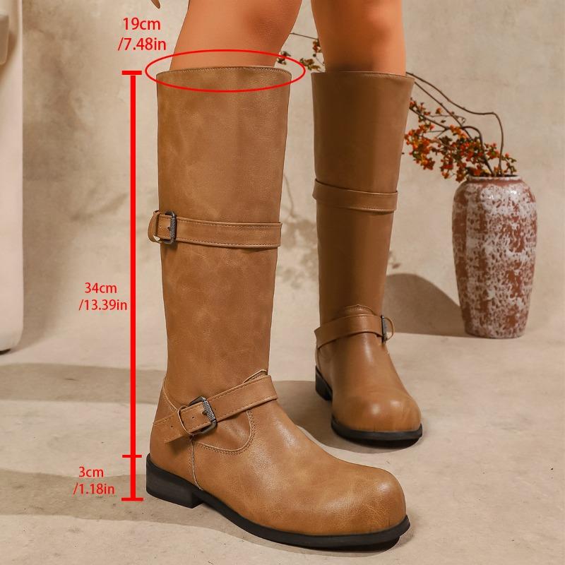 Winter Street Style Belt Buckle Women Knight Long Boots Elegant Low Heel Shoes Female Slip On Knee High Booties De Muje 35
Winter Street Style Belt Buckle Women Knight Long Boots Elegant Low Heel Shoes Female Slip On Knee High Booties De Muje 35