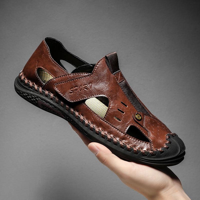 Виведення гучного імені висококласні сандалі чоловічі літні шкіряні дихаючі взуття з отворами повсякденне пляжне взуття 46 коричневий
Виведення гучного імені висококласні сандалі чоловічі літні шкіряні дихаючі взуття з отворами повсякденне пляжне взуття 46 коричневий