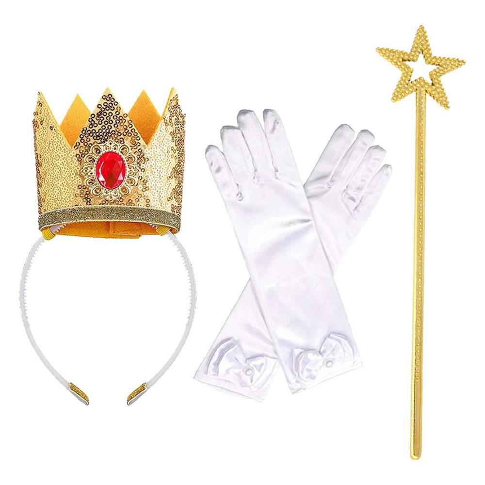 Princess Cosplay Props Crown Wand Gloves Children Birthday Party Headband Girls Halloween Carnival Peach Costume Accessories
Princess Cosplay Props Crown Wand Gloves Children Birthday Party Headband Girls Halloween Carnival Peach Costume Accessories