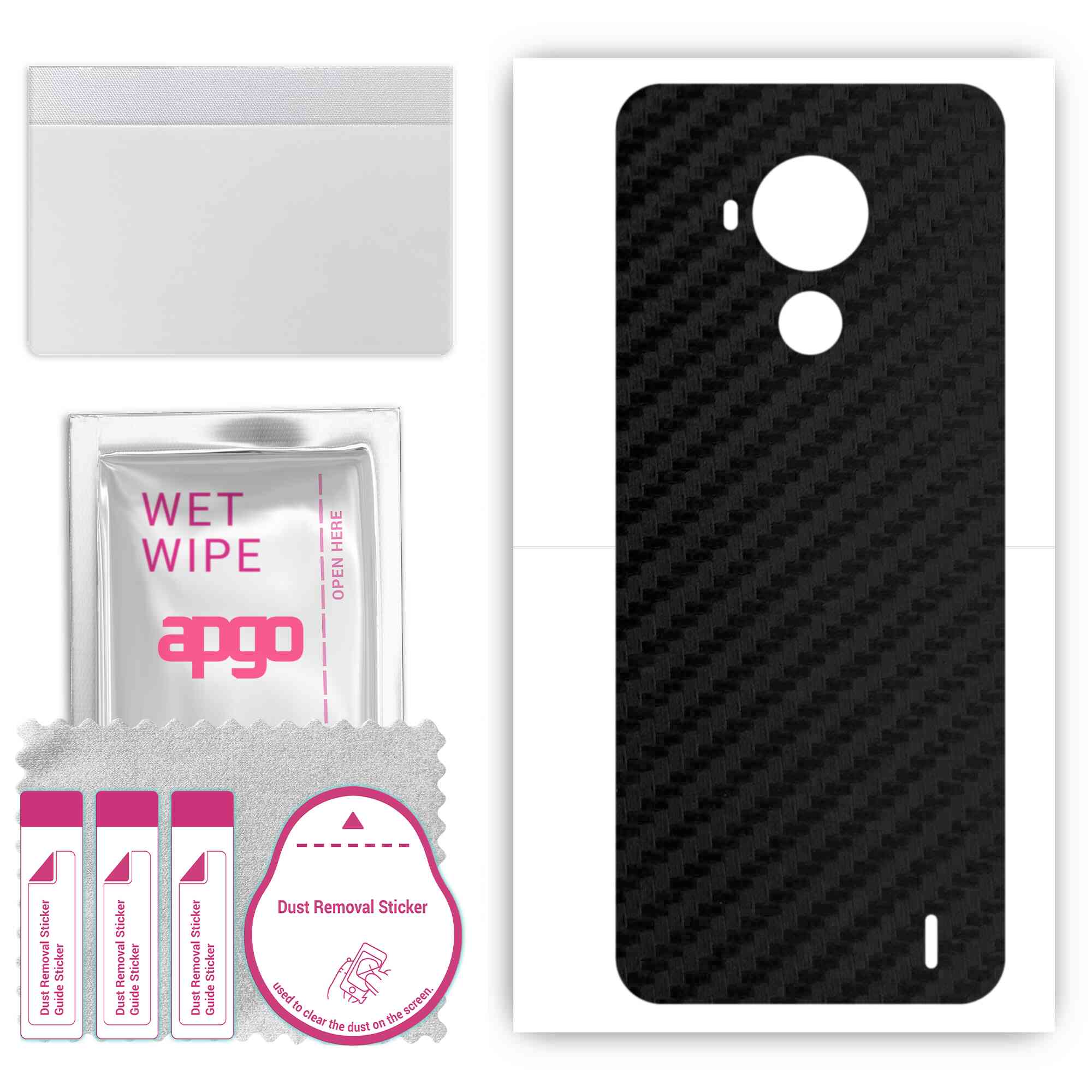 apgo Protective Skin Sticker for the back compatible with Nokia C30, Wrap Film, Foil, Vinyl - Pattern Carbon Black
apgo Protective Skin Sticker for the back compatible with Nokia C30, Wrap Film, Foil, Vinyl - Pattern Carbon Black