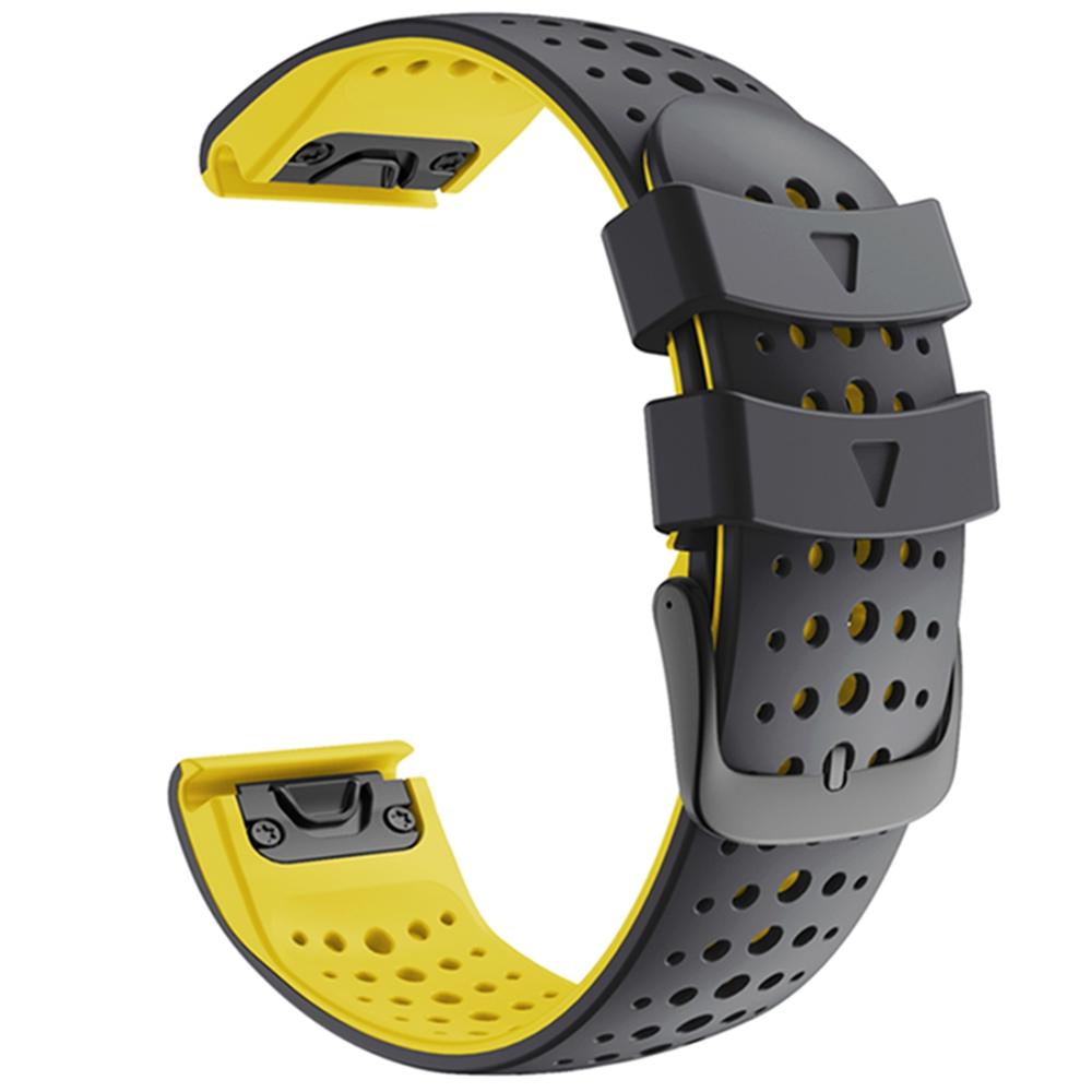 KALEBOL KLB-SSPWGJ-001 For Garmin Fenix 6X/Fenix 7X/Instinct 2X Watchband QuickFit 26mm Silicone Watch Bracelet Red+Black
KALEBOL KLB-SSPWGJ-001 For Garmin Fenix 6X/Fenix 7X/Instinct 2X Watchband QuickFit 26mm Silicone Watch Bracelet Red+Black