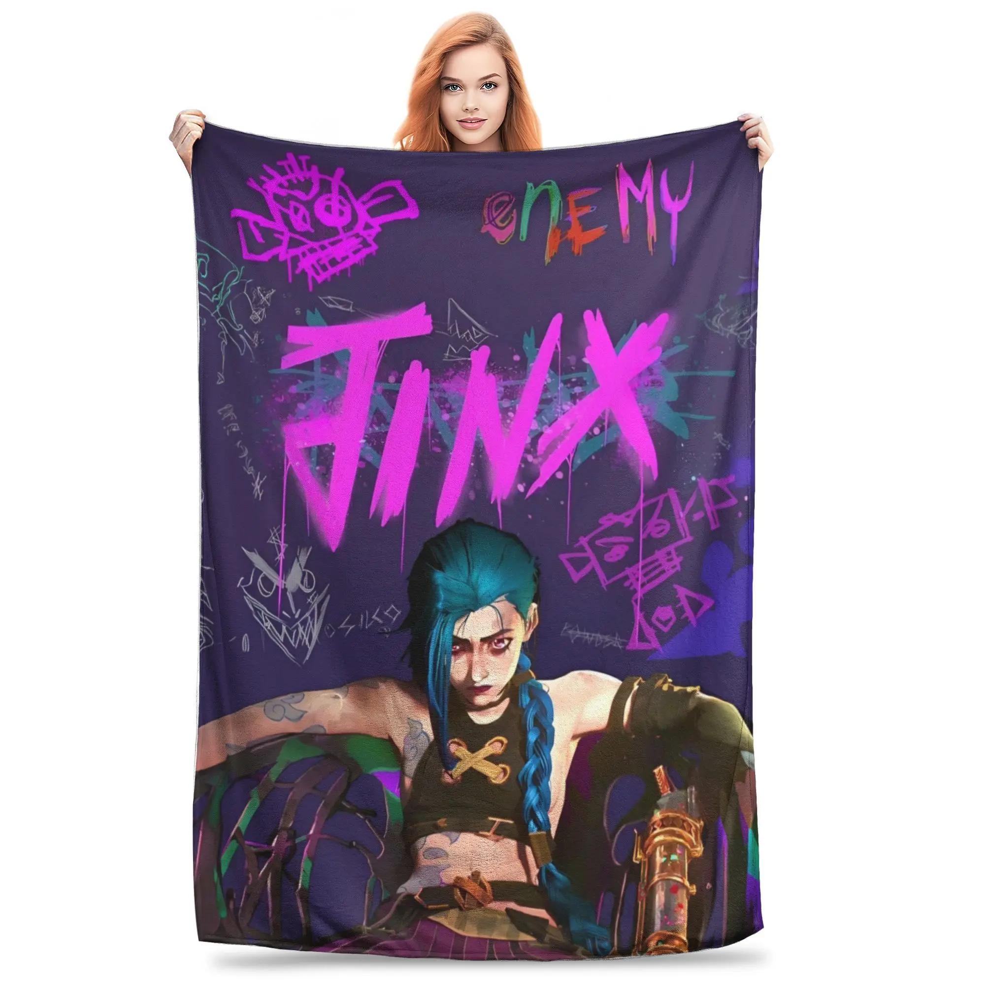 Anime Jinx Arcane League of Legends Blankets Flannel Winter Breathable Super Warm Throw Blanket Home Travel Plush Thin Quilt 150x180cm
Anime Jinx Arcane League of Legends Blankets Flannel Winter Breathable Super Warm Throw Blanket Home Travel Plush Thin Quilt 150x180cm