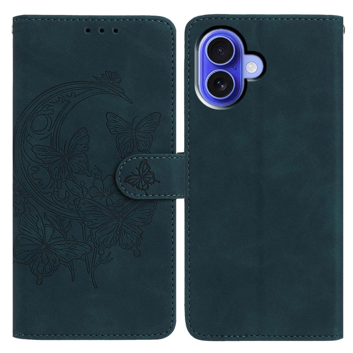 For iPhone 16 Case Butterfly Flower Imprinted PU Leather Wallet Stand Phone Cover Green
For iPhone 16 Case Butterfly Flower Imprinted PU Leather Wallet Stand Phone Cover Green