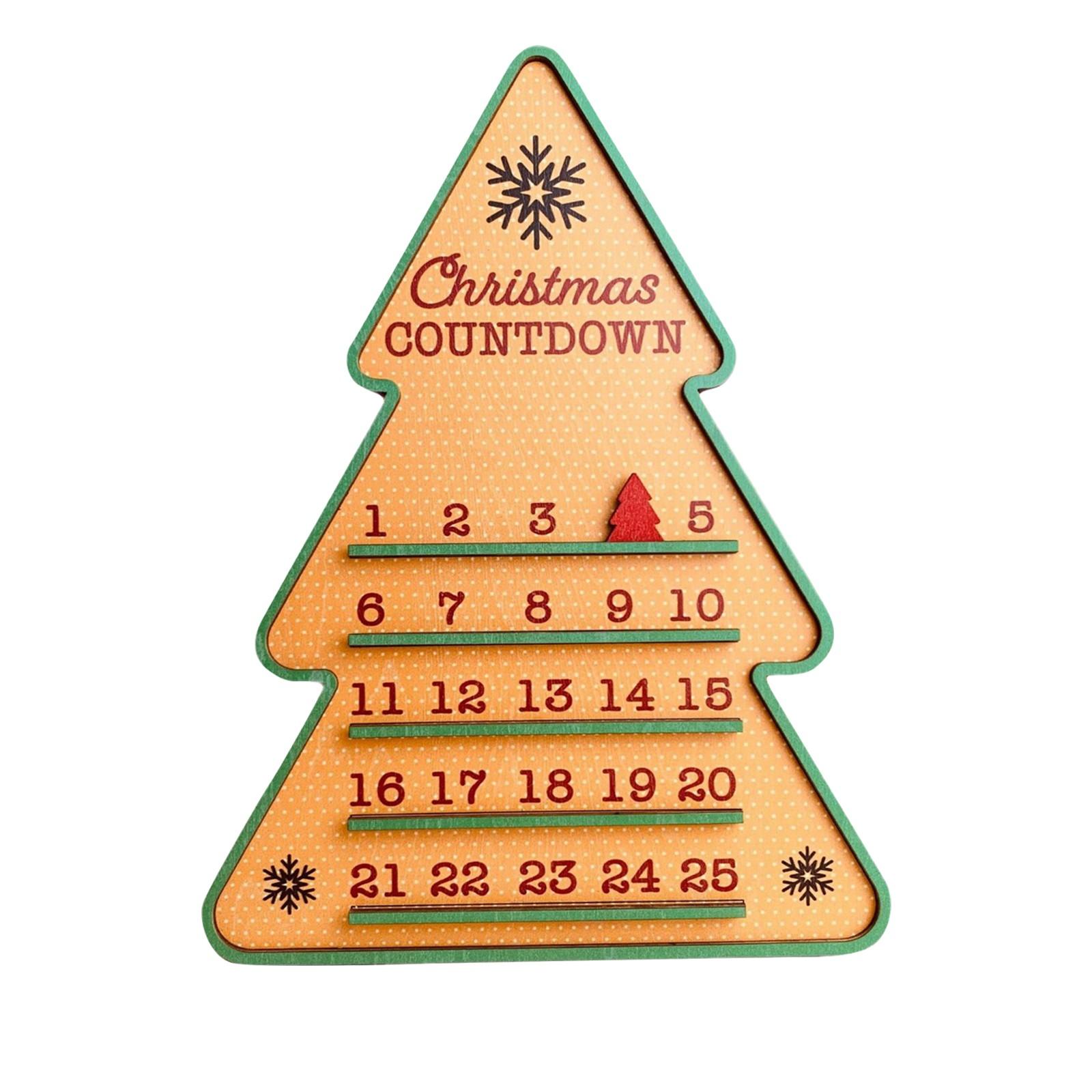 Деревянный рождественский календарь обратного отсчета, украшение, креативное рождественское украшение в форме елки для дома One Size жёлтый
Деревянный рождественский календарь обратного отсчета, украшение, креативное рождественское украшение в форме елки для дома One Size жёлтый