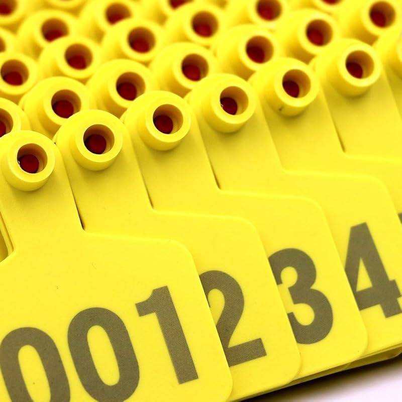 100 шт. Вушні бирки для худоби, 001-100/101-200/201-300/301-400/401-500 Ідентифікаційні номери Тваринні вушні бирки для Корів Велика рогата худоба Кіз Свиней 101-200 Рожеві 1-100 жовтий
100 шт. Вушні бирки для худоби, 001-100/101-200/201-300/301-400/401-500 Ідентифікаційні номери Тваринні вушні бирки для Корів Велика рогата худоба Кіз Свиней 101-200 Рожеві 1-100 жовтий