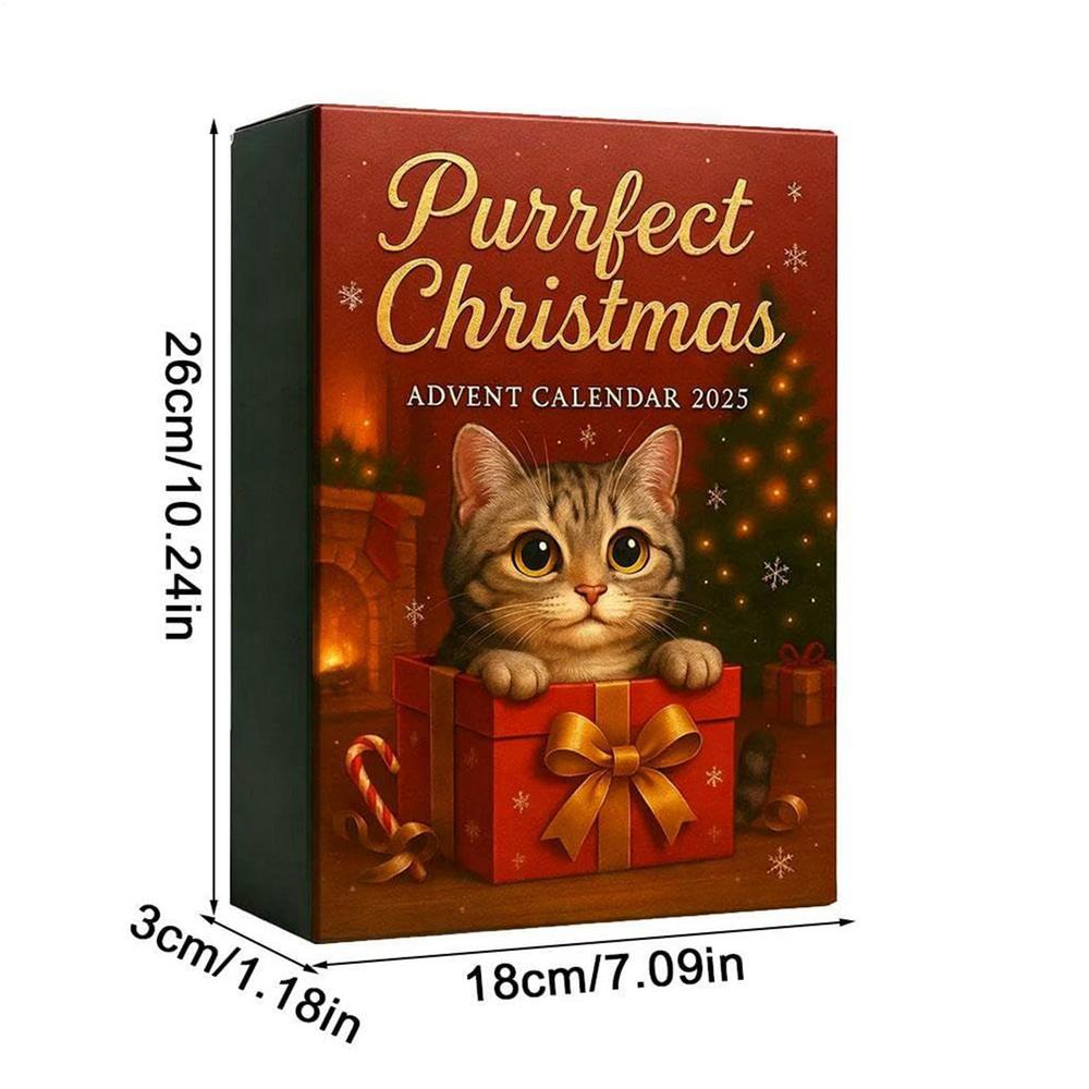 2D Cat Advent Calendar Cat Pendant Ornament 24 Days Christmas Countdown Calendar Xmas Tree Hanging Pendant Christmas Gift as picture
2D Cat Advent Calendar Cat Pendant Ornament 24 Days Christmas Countdown Calendar Xmas Tree Hanging Pendant Christmas Gift as picture