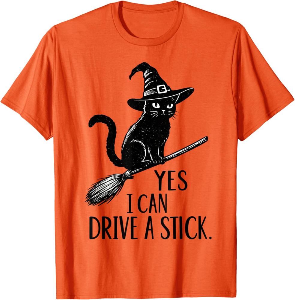 Yes I Can Drive A Stick Funny Halloween Cat Spooky Witch Unisex T-Shirt S
Yes I Can Drive A Stick Funny Halloween Cat Spooky Witch Unisex T-Shirt S