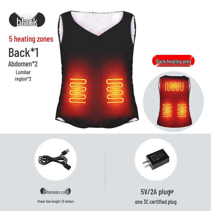 Infrared Heated Vest for Winter Warmth: Velvet-Lined, Heated Shoulder, Neck & Back, Outdoor Compression Gilet 2XL (Recommended for 120-130 lbs)
Infrared Heated Vest for Winter Warmth: Velvet-Lined, Heated Shoulder, Neck & Back, Outdoor Compression Gilet 2XL (Recommended for 120-130 lbs)