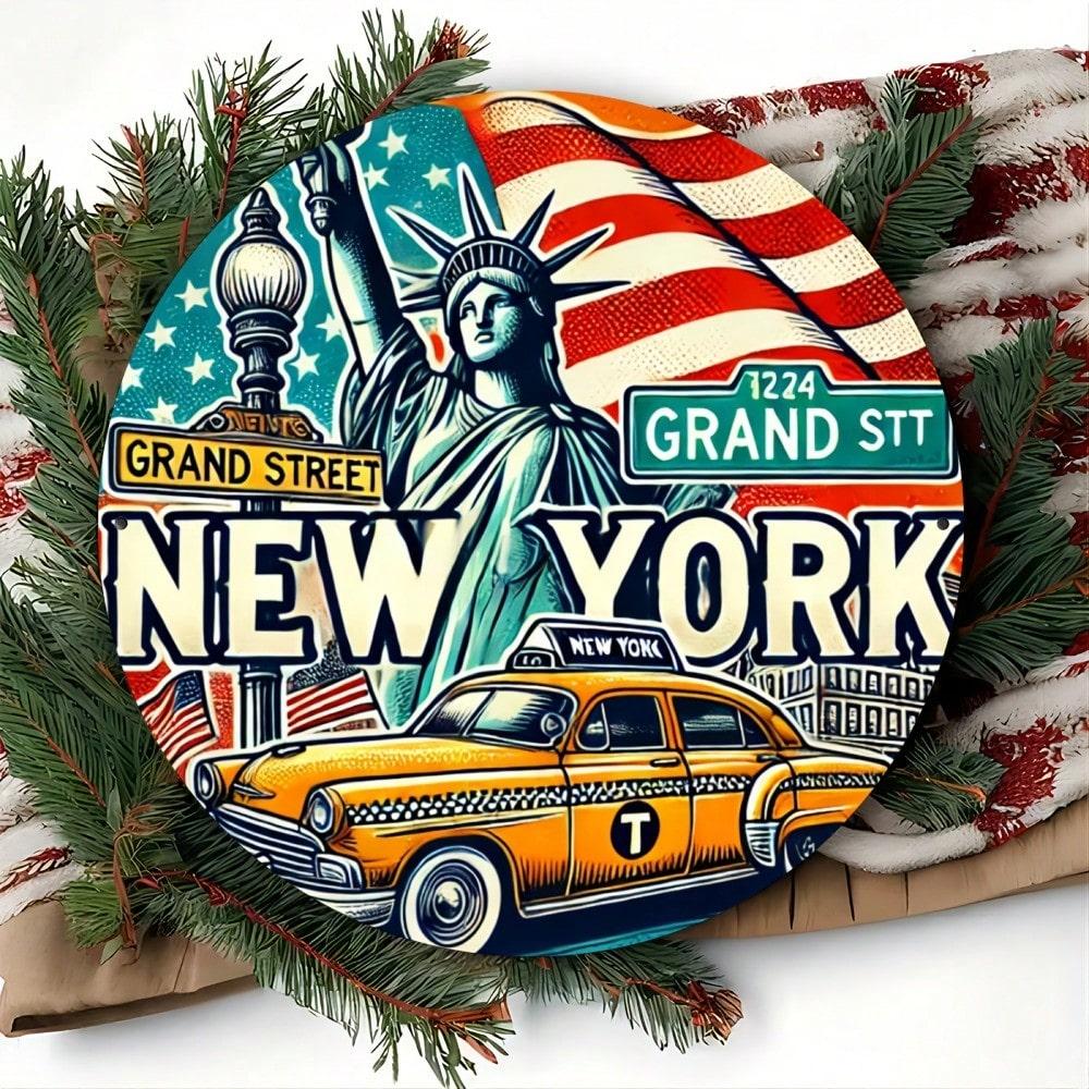 Vintage New York Statue of Liberty Metal Wall Art Poster Home Decor Living Room 20x20
Vintage New York Statue of Liberty Metal Wall Art Poster Home Decor Living Room 20x20