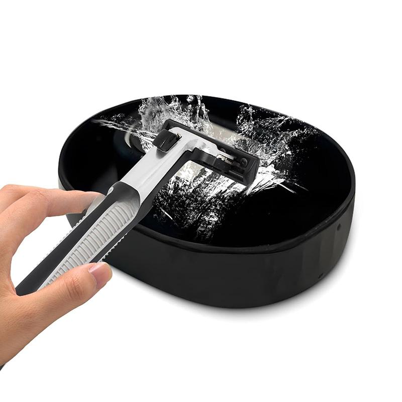 Ополіскувач для бритви, Портативний засіб для швидкого очищення бритви для ручних бритв. Попрощайтеся із засміченими бритвами. чорний
Ополіскувач для бритви, Портативний засіб для швидкого очищення бритви для ручних бритв. Попрощайтеся із засміченими бритвами. чорний