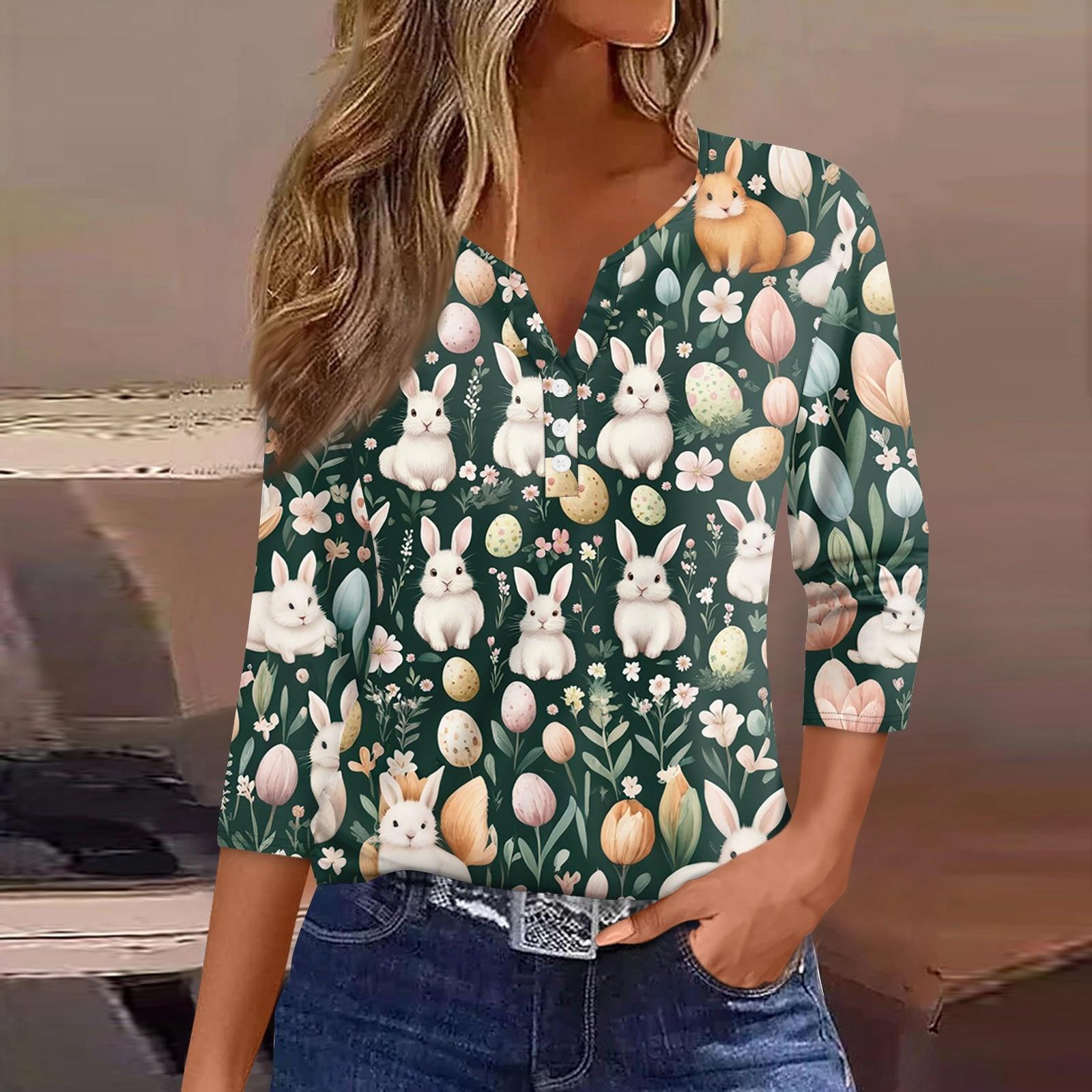 Жіноча футболка з принтом на ґудзиках з рукавами 3/4, щоденна мода на вихідні, звичайний топ із V-подібним вирізом XL
Жіноча футболка з принтом на ґудзиках з рукавами 3/4, щоденна мода на вихідні, звичайний топ із V-подібним вирізом XL